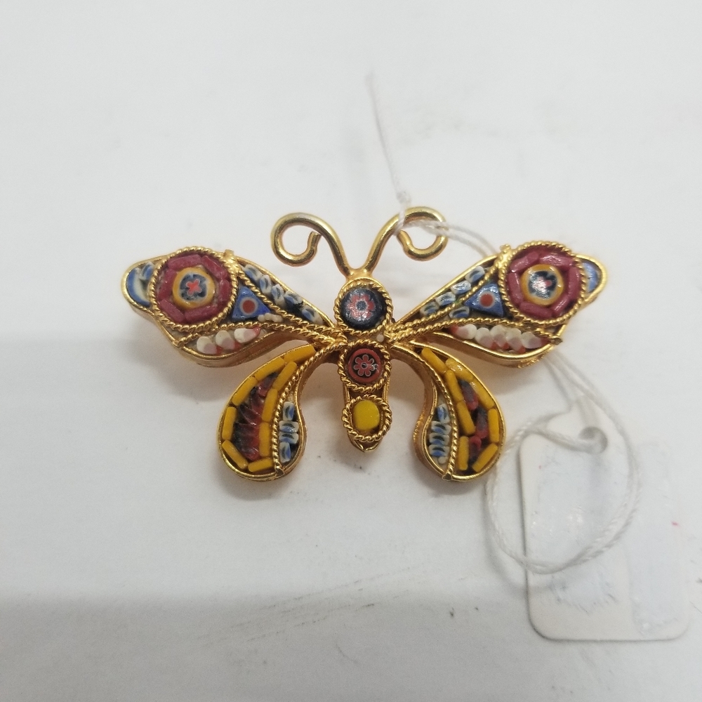 Butterfly Gem Brooch - Handcrafted - Picture 2 of 5